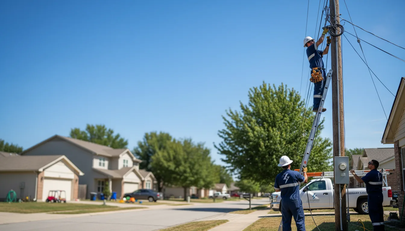 Residential electrician providing installation services in Maple Lake, MN